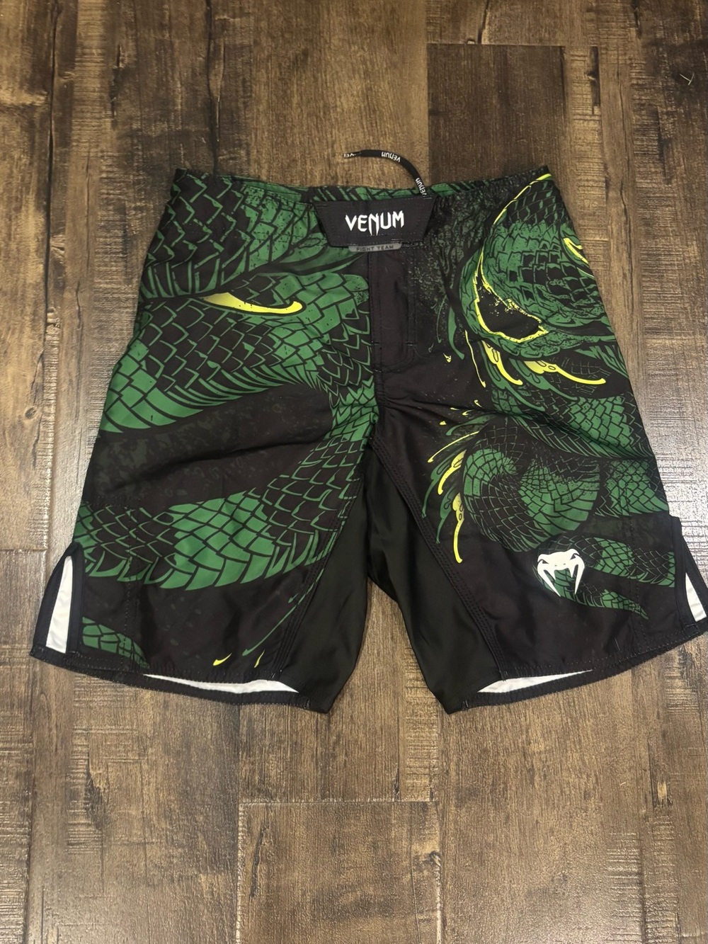 NWT Venum Green Snake Print Swim/Board Shorts